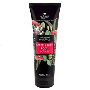 NWT Natures Beauty ELDERBERRY EUCALYPTUS STRESS RELIEF BODY LOTION